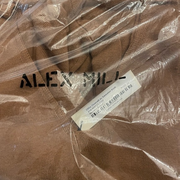 Alex Mill Ollie Overall in Sweater Knit Heather Acorn New with Tags! - Picture 3 of 7